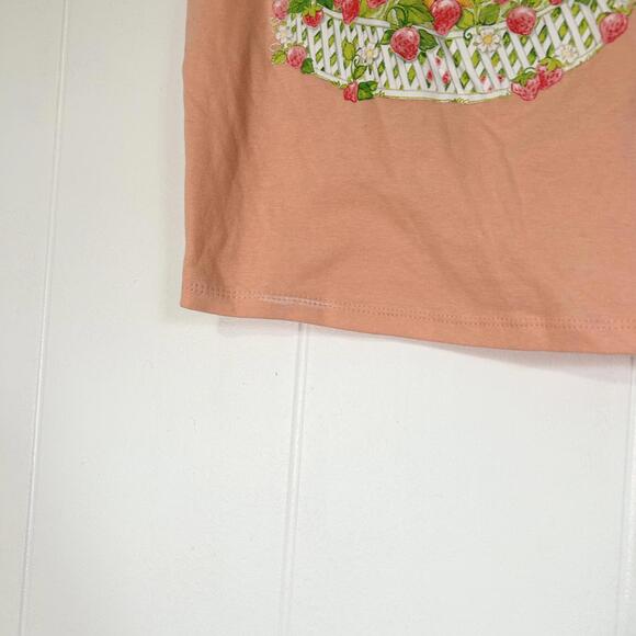Strawberry Shortcake Orange Sleeveless Crop Top Tank Women's XS - Picture 4 of 4